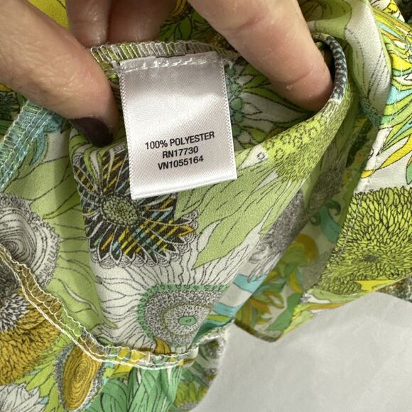 Liberty Of London For Target Yellow Floral Sunflower Tunic Top Womens Size L - Picture 8 of 10